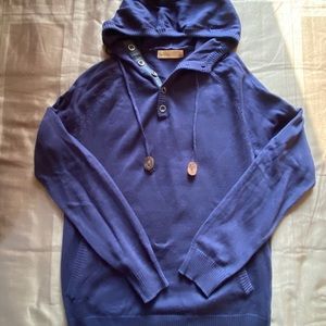 Bershka Pull Over Knit Hoodie - Small